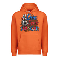 Carrot live love soccer Premium Hoodie - HRA Design Shop