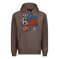 Coffee live love soccer Premium Hoodie - HRA Design Shop