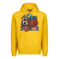Lemon live love soccer Premium Hoodie - HRA Design Shop