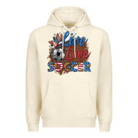 Sandshell live love soccer Premium Hoodie - HRA Design Shop