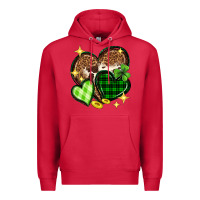 Cardinal St. Patrick's Day hearts Premium Hoodie - Neo Western
