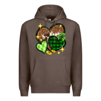Coffee St. Patrick's Day hearts Premium Hoodie - Neo Western