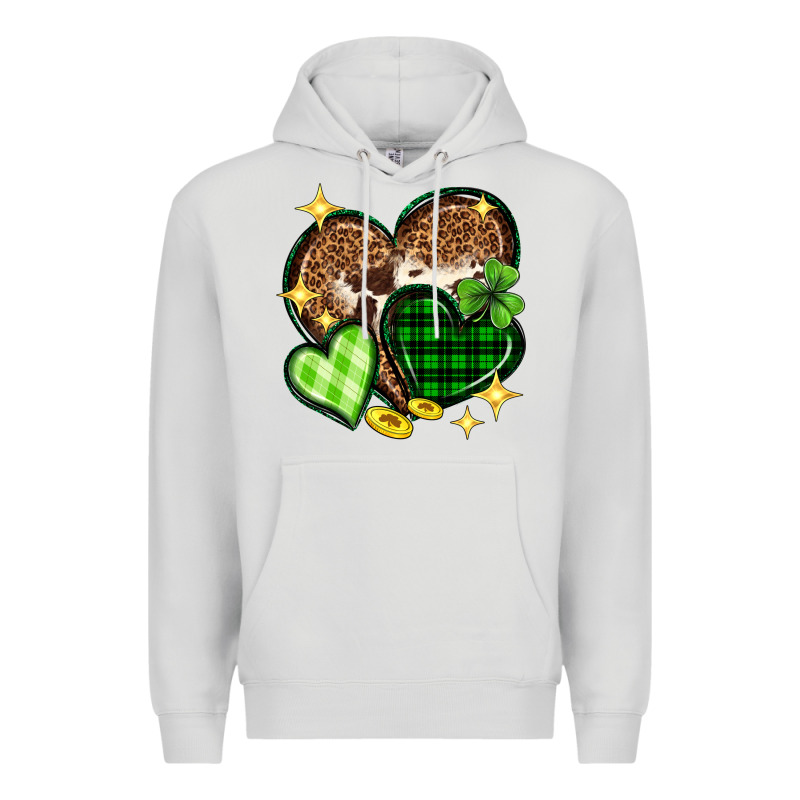 St. Patrick's Day Hearts Premium Hoodie by Neo Western | Teevron