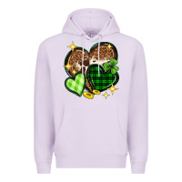Lilac St. Patrick's Day hearts Premium Hoodie - Neo Western