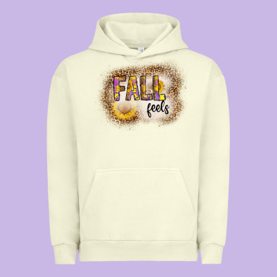 Fall Feels Urban Hoodie Designed By Cowhidedigitalart