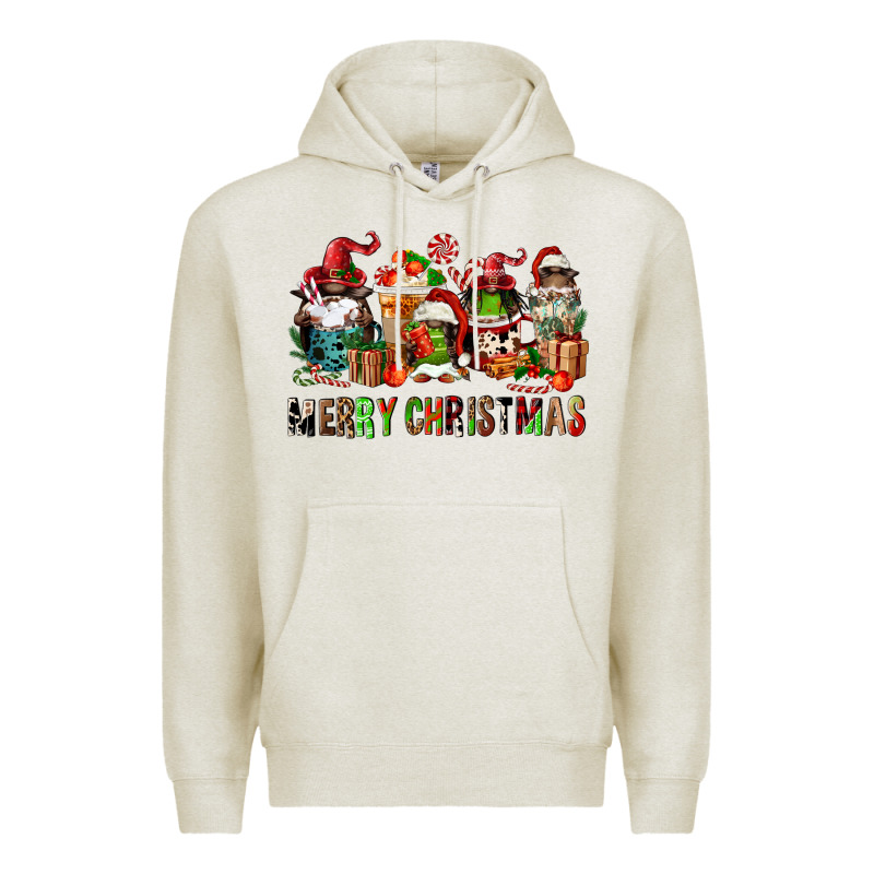 Merry Christmas Coffee Afro Gnomies Premium Hoodie by FaDigitalArtStudio | Teevron