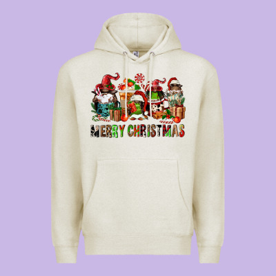Merry Christmas Coffee Afro Gnomies Premium Hoodie Designed By Fadigitalartstudio