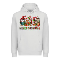 Dove Grey merry christmas coffee afro gnomies Premium Hoodie - FaDigitalArtStudio