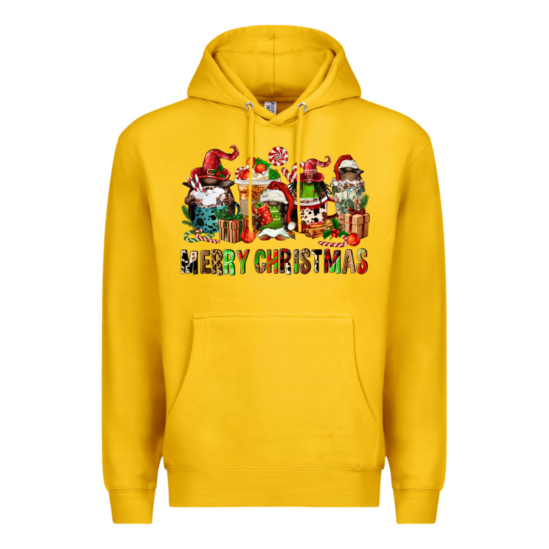 Merry Christmas Coffee Afro Gnomies Premium Hoodie by FaDigitalArtStudio | Teevron