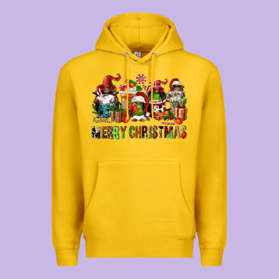 Merry Christmas Coffee Afro Gnomies Premium Hoodie Designed By Fadigitalartstudio