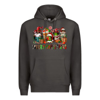 Smoke merry christmas coffee afro gnomies Premium Hoodie - FaDigitalArtStudio