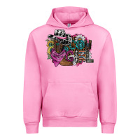 Fuchsia Pink cowgirl2 Urban Hoodie - SublimationCraftShop