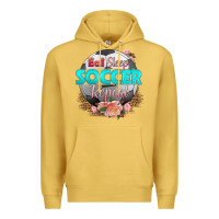Antique Gold eat sleep soccer repeat Premium Hoodie - HRA Design Shop