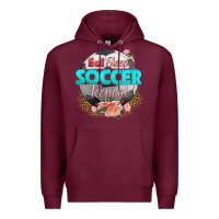 Burgundy eat sleep soccer repeat Premium Hoodie - HRA Design Shop