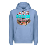 Colony Blue eat sleep soccer repeat Premium Hoodie - HRA Design Shop