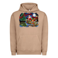 Pigment Burro heaux heaux heaux christmas louisiana swamp Urban Hoodie - FaDigitalArtStudio