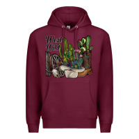 Burgundy west wild Premium Hoodie - SublimationCraftShop