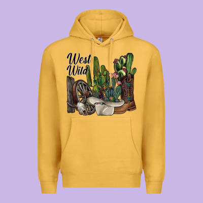 West Wild Premium Hoodie Designed By Sublimationcraftshop