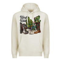 Oatmeal Heather west wild Premium Hoodie - SublimationCraftShop