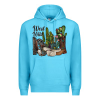 Ocean Blue west wild Premium Hoodie - SublimationCraftShop
