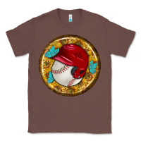 Chestnut baseball with sunflower round earrings Classic Tee - BundleAndBundleShop