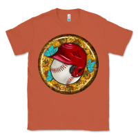 Copper baseball with sunflower round earrings Classic Tee - BundleAndBundleShop