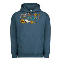 Pigment Midnight Navy ew people with cross Urban Hoodie - HRA Design Shop