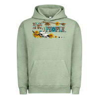 Pigment Oil Green ew people with cross Urban Hoodie - HRA Design Shop