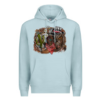 Blue Mist western Premium Hoodie - SublimationCraftShop