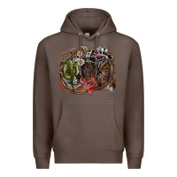 Coffee western Premium Hoodie - SublimationCraftShop