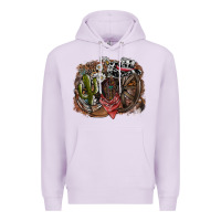 Lilac western Premium Hoodie - SublimationCraftShop