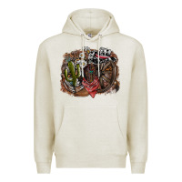 Oatmeal Heather western Premium Hoodie - SublimationCraftShop
