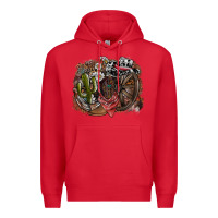 Red western Premium Hoodie - SublimationCraftShop