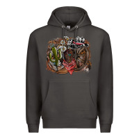Smoke western Premium Hoodie - SublimationCraftShop