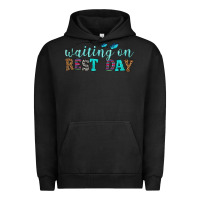 Pigment Black waiting on rest day Urban Hoodie - HRA Design Shop