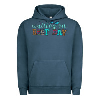 Pigment Midnight Navy waiting on rest day Urban Hoodie - HRA Design Shop