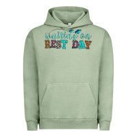 Pigment Oil Green waiting on rest day Urban Hoodie - HRA Design Shop