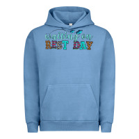 Pigment Pebble Blue waiting on rest day Urban Hoodie - HRA Design Shop