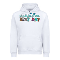 White waiting on rest day Urban Hoodie - HRA Design Shop