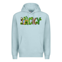 Blue Mist Love horseshoe St. Patrick's Day Premium Hoodie - Neo Western