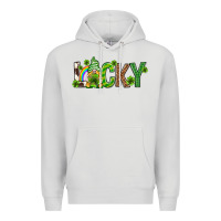 Dove Grey Love horseshoe St. Patrick's Day Premium Hoodie - Neo Western