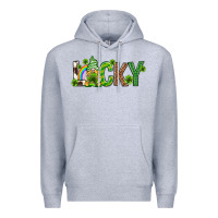Heather Grey Love horseshoe St. Patrick's Day Premium Hoodie - Neo Western