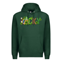 Sports Green Love horseshoe St. Patrick's Day Premium Hoodie - Neo Western