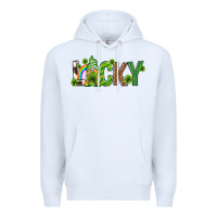 White Love horseshoe St. Patrick's Day Premium Hoodie - Neo Western