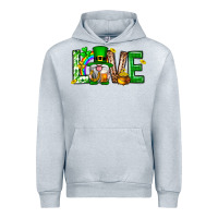 Heather Grey Love st. patricks day Urban Hoodie - Neo Western