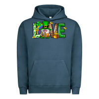 Pigment Midnight Navy Love st. patricks day Urban Hoodie - Neo Western