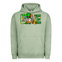 Pigment Oil Green Love st. patricks day Urban Hoodie - Neo Western