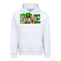 White Love st. patricks day Urban Hoodie - Neo Western