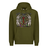 Army Green bad witch club Premium Hoodie - CowhideDigitalArt