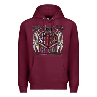 Burgundy bad witch club Premium Hoodie - CowhideDigitalArt